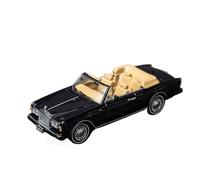 Modelo De Coche Vintage 1:64 para El Modelo Automóvil Sedán Rolls-Royce Corniche Dos Puertas con Techo Blando Y Aleación Adornos Carretera Decoraciones De Mesa(Black B)