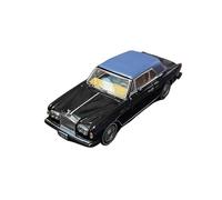 Modelo De Coche Vintage 1:64 para El Modelo Automóvil Sedán Rolls-Royce Corniche Dos Puertas con Techo Blando Y Aleación Adornos Carretera Decoraciones De Mesa(Black C)