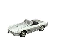 Modelo De Coche Vintage 1:64 para Ferrari 250GT California Modelo Coche Aleación Edición Coleccionista Fundición A Presión Exhibición Multicolor Decoraciones De Mesa(Silver)