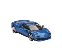 Modelo De Coche Vintage 1:64 para Ferrari 296 GTB BBR Coche Deportivo Híbrido Mini Adorno Colección De Modelos Coches Aleación Visualización Decoraciones De Mesa