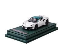 Modelo De Coche Vintage 1:64 para Ferrari 488 Pista Pequeño Verde Cap Resina Simulación Coche Modelo Mini Vehículo Exhibición Exhibición Decoraciones De Mesa