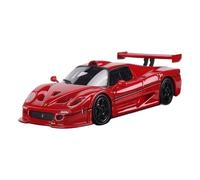 Modelo De Coche Vintage 1:64 para Ferrari F50 Coche Deportivo De Resina Escala del Coche Vehículo Mini Adornos Rueda Negra Rueda Plateada Decoraciones De Mesa(Red)