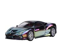 Modelo De Coche Vintage 1:64 para Ferrari F8 Tributo Carrocería Coche Deportivo Modelo Coche De Aleación Multicolor Sedán Moda para Exhibición Decoraciones De Mesa