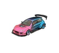 Modelo De Coche Vintage 1:64 para Honda Civic EG6 Kevmannz GT EG6 Hatchback Modelo De Aleación De Serpentina Modificado Decoraciones De Mesa