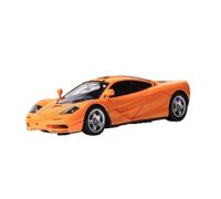 Modelo De Coche Vintage 1:64 para La Exhibición De Escritorio del Coche Resina Simulación del Coche Deportivo McLaren F1 Edición Coleccionista Decoraciones De Mesa(Orange)
