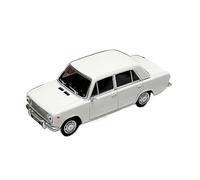 Modelo De Coche Vintage 1:64 para Lada 2101 Sedán Modelo Coche Visualización Estática De Aleación Realista Exhibición Y Decoración De Cumpleaños Decoraciones De Mesa(White)