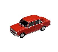 Modelo De Coche Vintage 1:64 para Lada 2101 Sedán Modelo Coche Visualización Estática De Aleación Realista Exhibición Y Decoración De Cumpleaños Decoraciones De Mesa(Red)