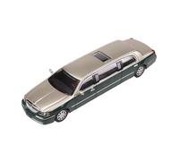 Modelo De Coche Vintage 1:64 para Lincoln Versión Extendida Coche Aleación Simulación A Pequeña Escala Decoración del Espacio Trabajo del Coche Decoraciones De Mesa(Green)