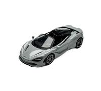 Modelo De Coche Vintage 1:64 para McLaren 750S Spider Cirrus 973 Modelo De Coche Deportivo De Aleación Gris Modelo De Metal Coleccionable Decoraciones De Mesa