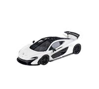 Modelo De Coche Vintage 1:64 para McLaren P1 Vehículo Raro Superdeportivo Modelo Coche Resina Decoración De Escritorio Forma Clásica Multicolor Decoraciones De Mesa(White)