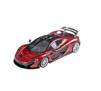 Modelo De Coche Vintage 1:64 para McLaren P1 Vehículo Raro Superdeportivo Modelo Coche Resina Decoración De Escritorio Forma Clásica Multicolor Decoraciones De Mesa(Red)
