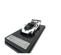 Modelo De Coche Vintage 1:64 para McLaren Senna GTR Senna Modelo Coche Superdeportivo De Aleación con Alerón Trasero Negro para Exhibición Decoraciones De Mesa