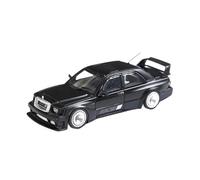 Modelo De Coche Vintage 1:64 para Mercedes-Benz 190E EVO W201 Vehículo Conceptual Versión Modificada BSC Modelo De Coche Aleación Decoración Decoraciones De Mesa(Black)