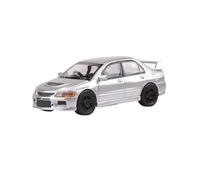 Modelo De Coche Vintage 1:64 para Mitsubishi Lancer EVO 9.ª Generación Edición Coleccionista Modelo Coche Aleación Decoración A Pequeña Escala Decoraciones De Mesa(Silver)