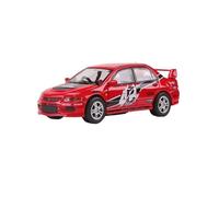 Modelo De Coche Vintage 1:64 para Mitsubishi Lancer EVO 9.ª Generación Edición Coleccionista Modelo Coche Aleación Decoración A Pequeña Escala Decoraciones De Mesa(Red)