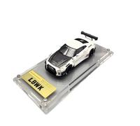 Modelo De Coche Vintage 1:64 para Nissan GTR R35 Lbwk LB Works 35GT-RR Modelo De Coche De Resina con Adornos De Moda Multicolor Decoraciones De Mesa(White)