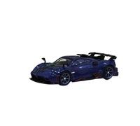 Modelo de Coche Vintage 1/64 para Pagani Imola Aleación Die Cast Modelo Coche Coleccionable Super Coches Decoración Escritorio Juguetes Decoraciones de Mesa(Blue)