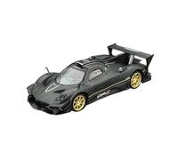 Modelo De Coche Vintage 1:64 para Pagani Revolución Dry Carbon Edition Aleación Negra Modelo De Coche Vintage Artesanía para Colección Decoraciones De Mesa