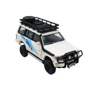 Modelo De Coche Vintage 1:64 para Pajero Gen.2 con Portaequipajes Modelo Coche Aleación De Doble Puerta Juguete Exhibición Estática Decoración Decoraciones De Mesa