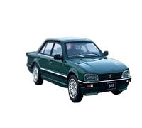 Modelo De Coche Vintage 1/64 para Peugeot 505 Sedán Modelo Coche Aleación Deslizante con Amortiguación De Impactos Adornos Juguete Bolsillo Decoraciones De Mesa(Green)