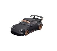 Modelo De Coche Vintage 1:64 para Porsche 911 930 993 RWB MC Obra De Arte Decoración Modelo De Coche De Aleación Modelos Juguete Multicolores Decoraciones De Mesa(Black)