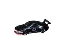 Modelo De Coche Vintage 1/64 para Porsche 997 Modelo Coche Aleación Edición RARA con Boca Tiburón Negro Mate Vehículo Estático Fundido A Presión Decoraciones De Mesa