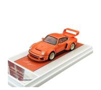 Modelo De Coche Vintage 1:64 para Porsche Singer 911 DLS Turbo Aleación Simulación Superdeportivo Modelo Coche Metal Fundido A Presión Modelo Decoraciones De Mesa(Orange)