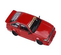 Modelo De Coche Vintage 1:64 para Toyota AE86 Versión Modificada Carrocería Ancha Viaje Colección Coches Aleación Recuerdo De Fiesta Cumpleaños Decoraciones De Mesa(Red)