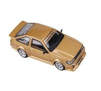 Modelo De Coche Vintage 1:64 para Toyota AE86 Versión Modificada Carrocería Ancha Viaje Colección Coches Aleación Recuerdo De Fiesta Cumpleaños Decoraciones De Mesa(Gold)