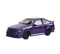 Modelo De Coche Vintage 1:64 para Toyota AE86 Versión Modificada Carrocería Ancha Viaje Colección Coches Aleación Recuerdo De Fiesta Cumpleaños Decoraciones De Mesa(Purple)