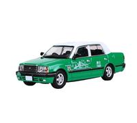 Modelo De Coche Vintage 1:64 para Toyota Crown Taxi Simulación Sedan Modelo De Coche Fundido A Presión Colección De Amantes Decoraciones De Mesa(Green)