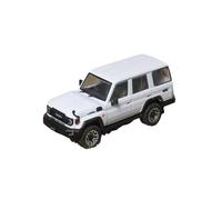 Modelo De Coche Vintage 1:64 para Toyota LC76 2023 Land Cruiser J70 Modelo De Coche De Aleación Adorno De Decoración para Fiesta Cumpleaños Decoraciones De Mesa(White A)