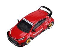 Modelo De Coche Vintage 1:64 para Toyota Yaris Pandem Rocket Rabbit Modelo De Coche De Aleación Mini Coche Exhibición De Escritorio Rojo Negro Decoraciones De Mesa(Red)