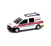 Modelo De Coche Vintage 1 64 para Volkswagen Caddy Coche Policía Blanco Modelo Simulación Aleación Colección Coches Adultos Adornos Decoraciones De Mesa