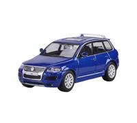 Modelo De Coche Vintage 1:64 para Volkswagen Touareg R50 Vehículo Miniatura Modelo De Aleación Multicolor Coches De Juguete Decoración Creativa Decoraciones De Mesa(Blue)