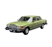 Modelo De Coche Vintage 118 para Mercedes 450sel 1976 6.9 S Clase W116 Modelo Coche Aleación Verde Edición De Coleccionista Decoración Estática Decoraciones De Mesa