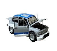 Modelo de Coche Vintage Adorno De Modelo De Coche De Metal FIAT Abarth 1000 TCR A Escala 1:18, Apto para Jugar En Interiores Y Exteriores. Decoraciones de Mesa