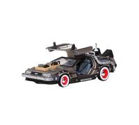 Modelo De Coche Vintage Adornos A Escala 1/43 para Modelo Coche Edición Coleccionable 1ª A 3ª Generación DMC12 De Aleación Fundida A Presión Decoraciones De Mesa(Brown)