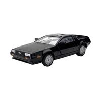 Modelo De Coche Vintage Adornos A Escala 1/43 para Modelo Coche Edición Coleccionable 1ª A 3ª Generación DMC12 De Aleación Fundida A Presión Decoraciones De Mesa(Black)