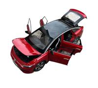 Modelo De Coche Vintage Adornos De Coche De Aleación Volkswagen ID.7 Coupé Simulación Vizzion Exhibición De Juguetes Escala 1:18 Decoraciones De Mesa(Red)