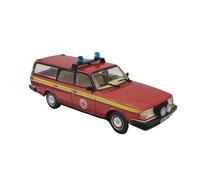 Modelo De Coche Vintage Adornos Decorativos para Coche Volvo Fire Commander Red Classic Sedan De Aleación Escala 1/43 Decoraciones De Mesa