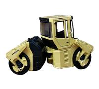 Modelo De Coche Vintage Adornos Decorativos para Maqueta Vehículo Ingeniería De Aleación De Rodillo Compactador Bomag Bw203ad Escala 1:50 Decoraciones De Mesa