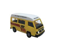 Modelo De Coche Vintage Adornos Metálicos para Furgonetas Transporte Mercedes-Benz MB100 D De La Asociación Rescate Camiones ADAC (Escala 1/87) Decoraciones De Mesa