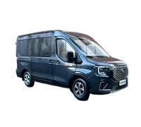 Modelo De Coche Vintage Adornos para Camión Comercial Estático A Escala 1:18 para Jiangling Ford Transit V348 T8 Decoraciones De Mesa(Black)