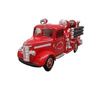 Modelo De Coche Vintage Camión Bomberos Aleación Bedford 1939 Escala 1/43 Modelo Coleccionable Fundición A Presión Soporte Exhibición Decorativo Decoraciones De Mesa