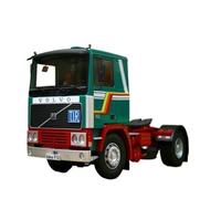 Modelo De Coche Vintage Camión De Aleación Volvo F12 20 con Remolque para Tractor Escala 1:18 Colección para Aficionados Vehículos Ingeniería Decoraciones De Mesa(Green)