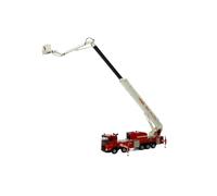 Modelo De Coche Vintage Camión De Bomberos con Plataforma Escalada DG72 Escala 1/48 Vehículo Ingeniería Aleación Decoración Miniatura para Coche Decoraciones De Mesa