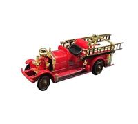 Modelo De Coche Vintage Camión De Bomberos De Aleación De 1924 Ahrens Fox Modelo Colección Juguete Vehículo Decoración Retro Escala 1/64 Decoraciones De Mesa