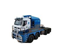 Modelo De Coche Vintage Camión Remolque De Nicolas Modelo Tren Aleación Fundida A Presión Escala 1:50 Vehículo Juguete Metal Fundido A Presión Decoraciones De Mesa(Blue)