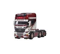 Modelo De Coche Vintage Camión Scania 6X2 Lex-US 01-2913 Escala 1:50 Modelo Fundido A Presión con Decoración De Cabeza De Camión Roja Decoraciones De Mesa